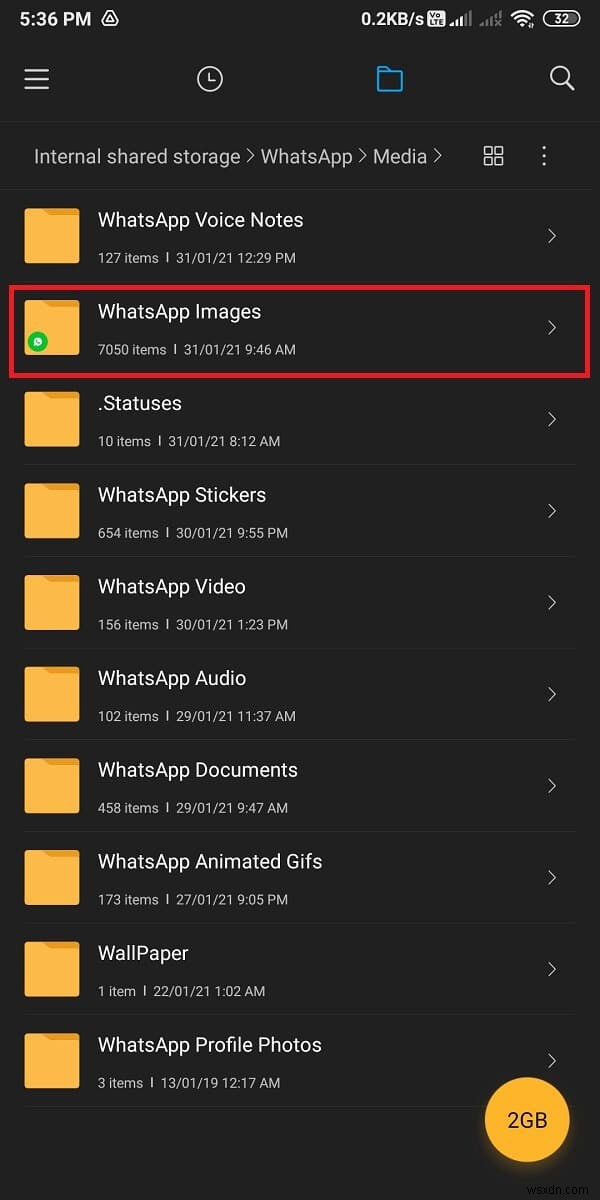 Cách sửa hình ảnh Whatsapp không hiển thị trong thư viện