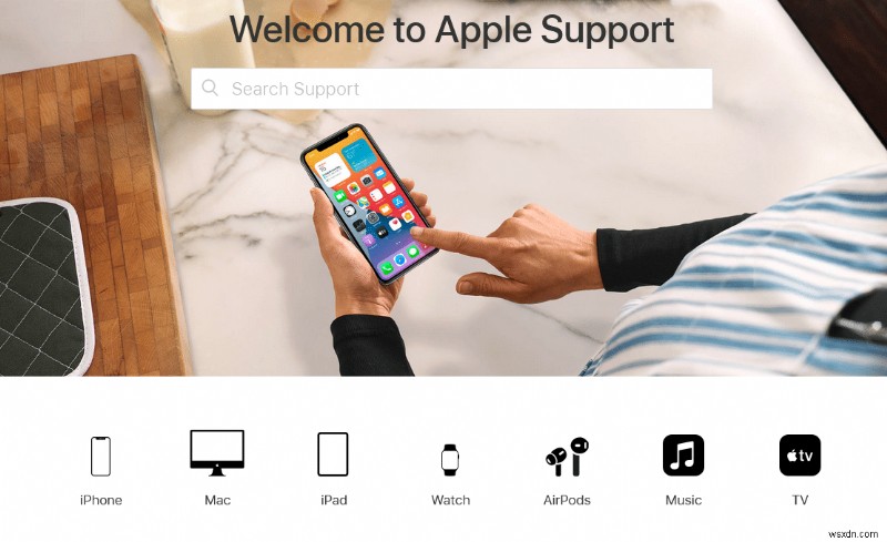 Cách liên hệ với Nhóm trò chuyện trực tiếp của Apple