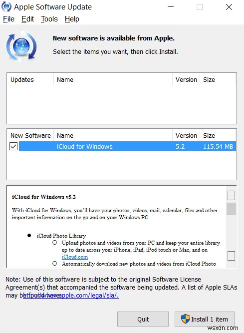 Sửa ảnh iCloud không đồng bộ với PC