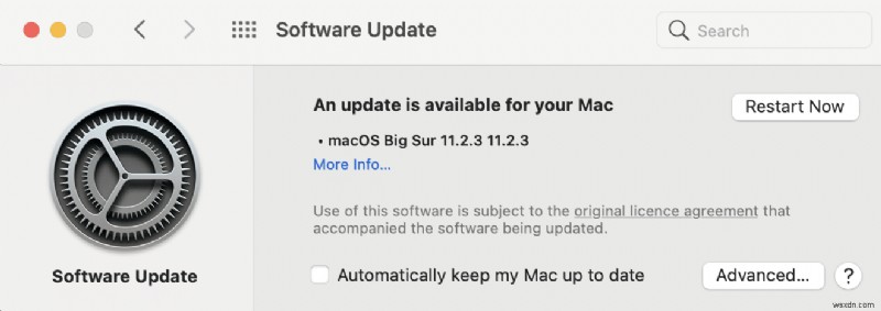 Sửa lỗi cài đặt MacOS Big Sur không thành công