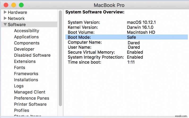 Sửa lỗi cài đặt cập nhật phần mềm Mac
