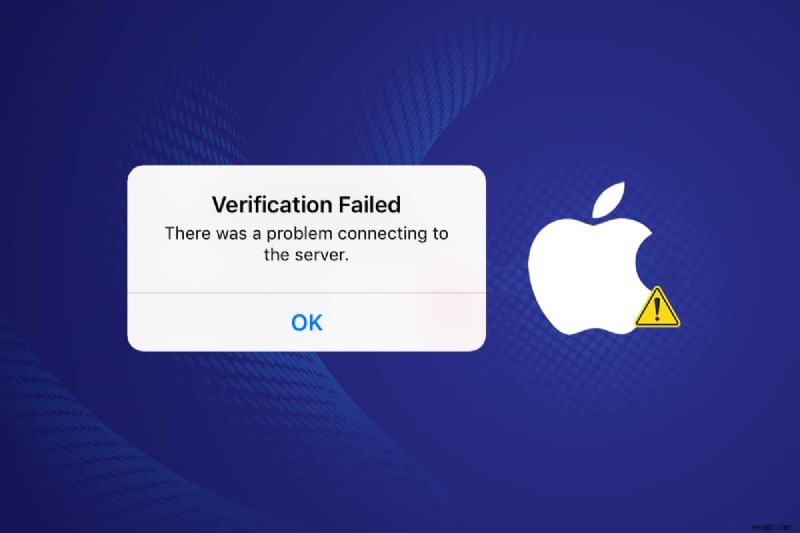 Sửa lỗi xác minh không thành công khi kết nối với máy chủ Apple ID