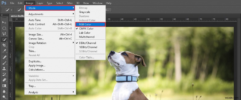 Cách chuyển đổi Photoshop sang RGB 