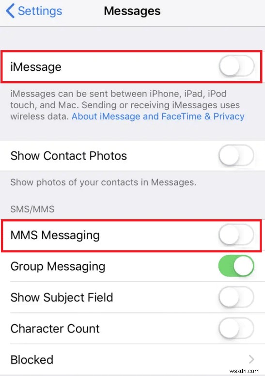Khắc phục sự cố cần kích hoạt iMessage để gửi tin nhắn này