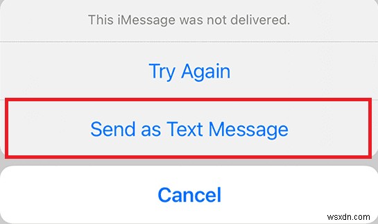 Khắc phục sự cố cần kích hoạt iMessage để gửi tin nhắn này