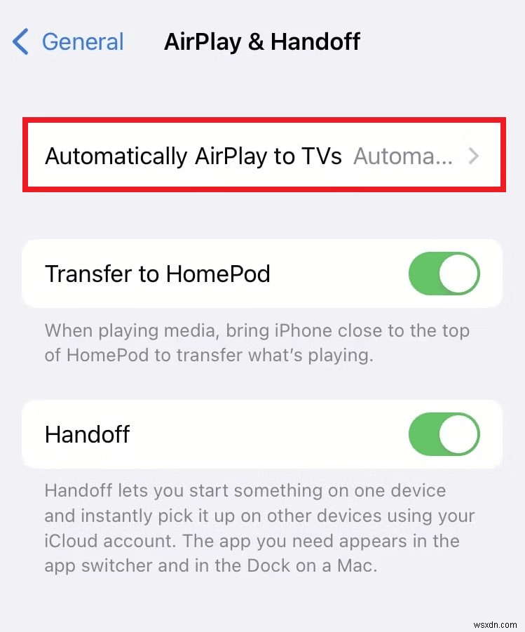 Cách tắt AirPlay trên iPhone