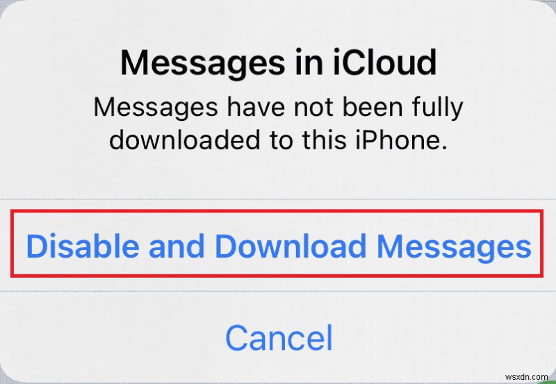 Vô hiệu hóa và tải xuống tin nhắn có ý nghĩa gì trong iCloud?