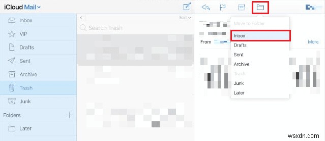 Cách khôi phục email iCloud đã xóa