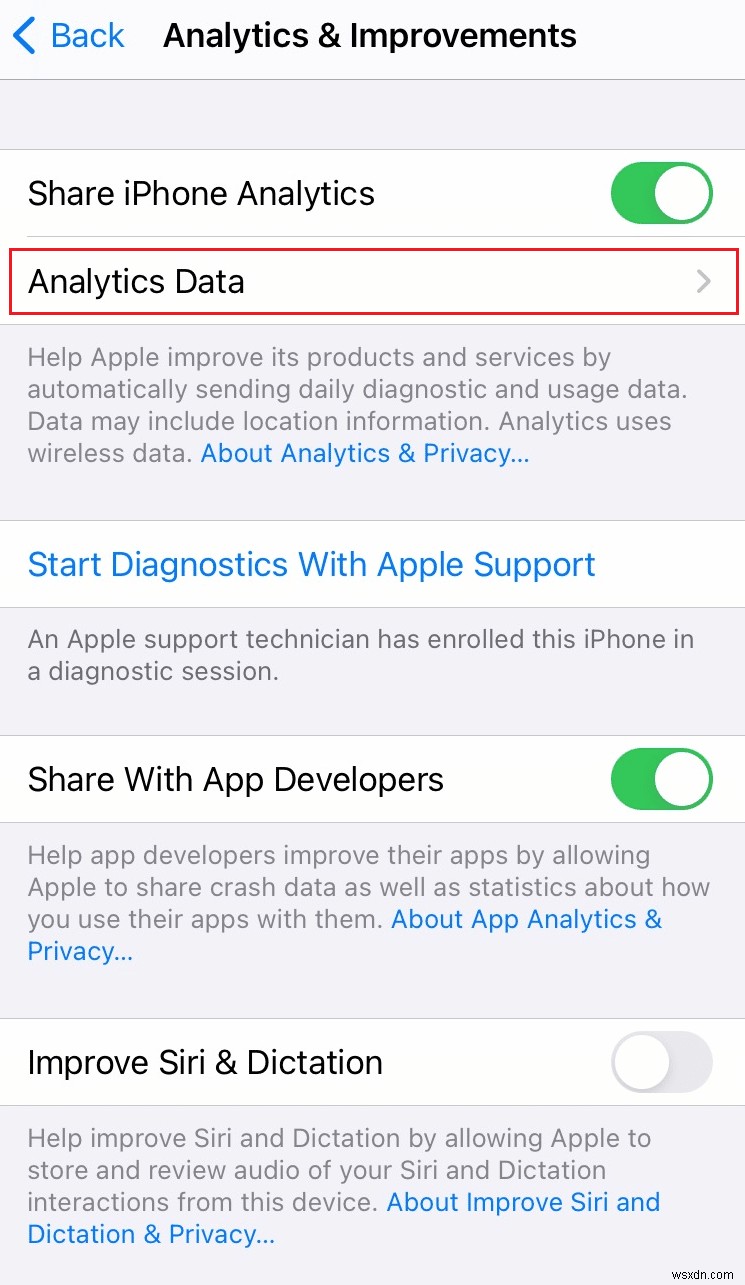 Cách giải mã dữ liệu iPhone Analytics