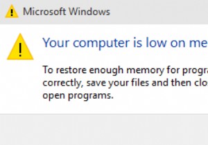 Sửa máy tính của bạn sắp hết bộ nhớ Cảnh báo [SOLVED] 