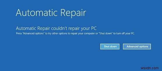 Cách khắc phục Sửa chữa tự động không thể sửa chữa PC của bạn 