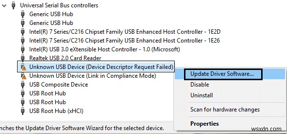 Sửa thiết bị USB không được Windows 10 nhận dạng 