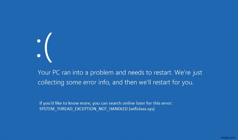 Sửa lỗi ngoại lệ chuỗi hệ thống không được xử lý Windows 10 
