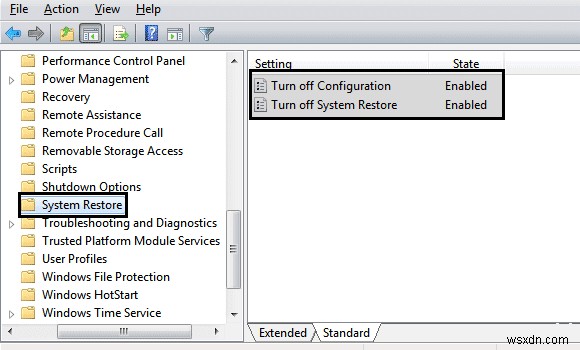 Khắc phục điểm khôi phục không hoạt động trong Windows 10 