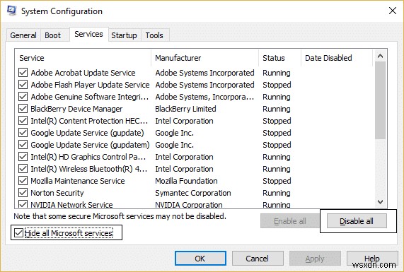 Khắc phục điểm khôi phục không hoạt động trong Windows 10 