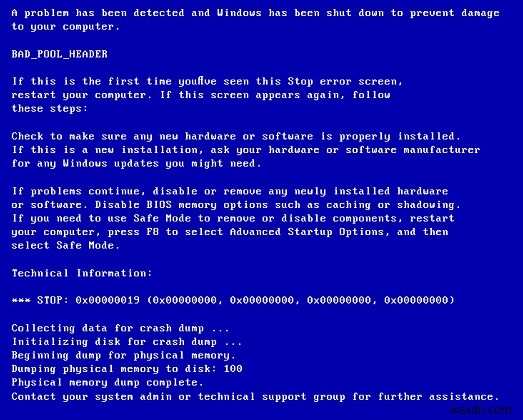 Sửa lỗi BAD POOL HEADER trong Windows 10 
