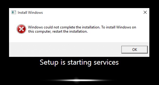 Khắc phục sự cố Windows không thể hoàn tất cài đặt [SOLVED]