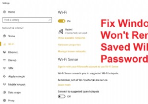 Windows 10 sẽ không nhớ mật khẩu WiFi đã lưu [SOLVED] 