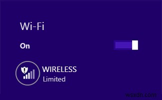 Sự cố kết nối hạn chế WiFi [SOLVED] 