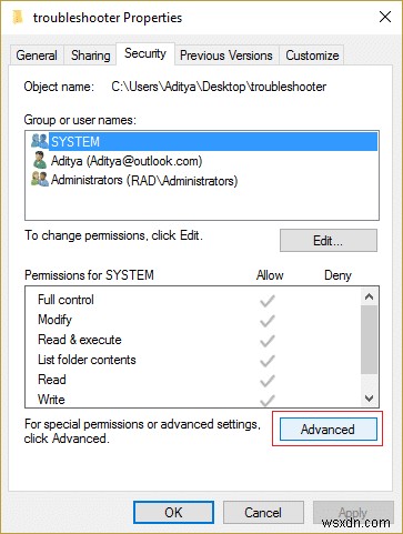 Khôi phục TrustedInstaller làm Chủ sở hữu tệp trong Windows 10 