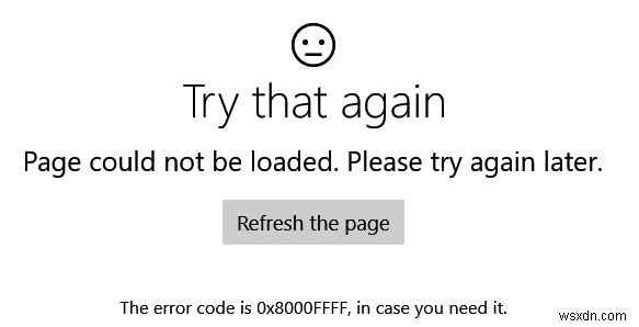 Mã lỗi Windows Store 0x8000ffff [SOLVED] 
