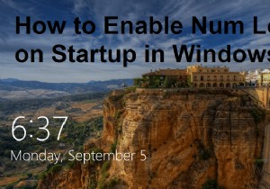 Cách bật Num Lock khi khởi động trong Windows 10