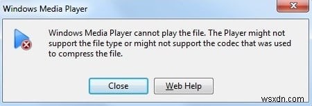 Sửa lỗi không thể phát tệp MOV trên Windows Media Player 