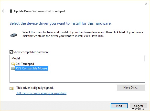 Bàn di chuột không hoạt động trong Windows 10 [SOLVED]