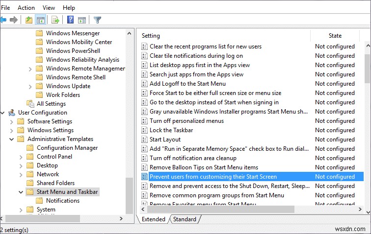 Sửa lỗi thiếu ghim vào thanh tác vụ trong Windows 10 