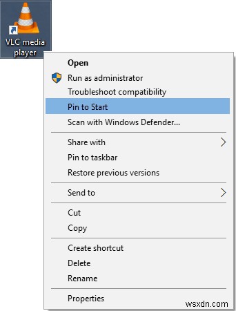 Thiếu tùy chọn Ghim vào Menu Bắt đầu trong Windows 10 [SOLVED] 