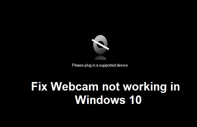 Khắc phục sự cố Webcam không hoạt động trong Windows 10 