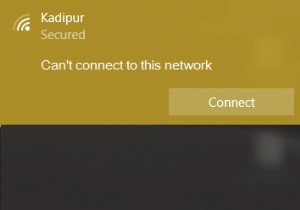Sửa lỗi Windows không thể kết nối với mạng này 