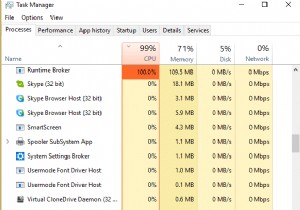 Khắc phục tình trạng sử dụng CPU cao bằng RuntimeBroker.exe 