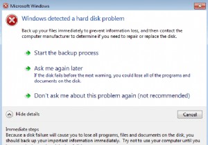 [SOLVED] Windows đã phát hiện thấy sự cố đĩa cứng 