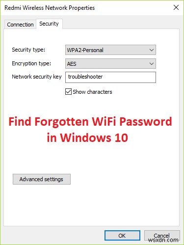 Tìm mật khẩu WiFi bị quên trong Windows 10 
