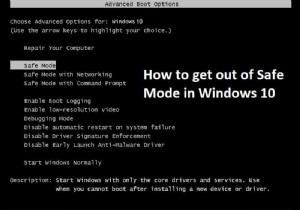 2 cách thoát khỏi chế độ an toàn trong Windows 10 