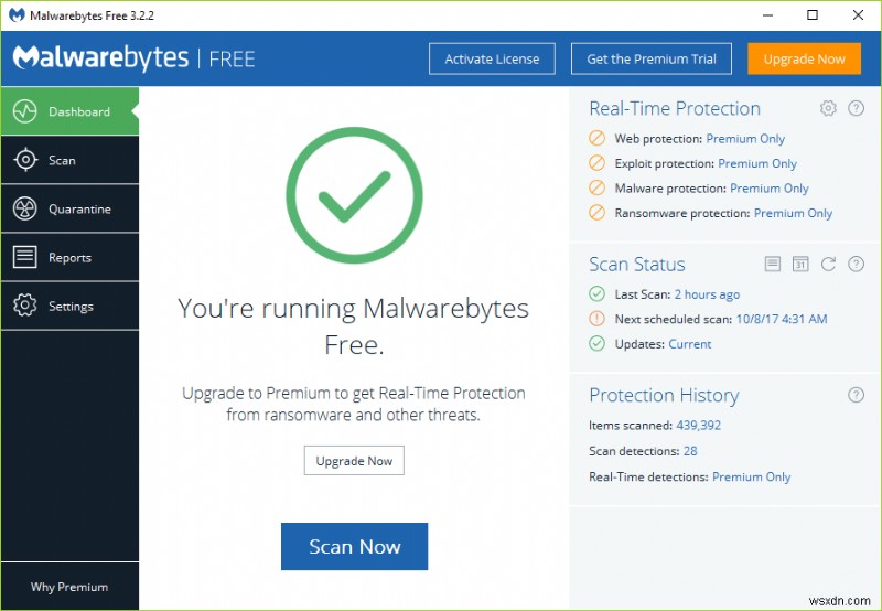 Cách sử dụng Malwarebytes Anti-Malware để loại bỏ Phần mềm độc hại 