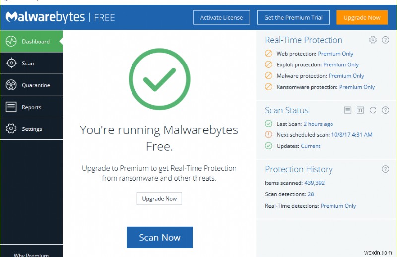 Cách sử dụng Malwarebytes Anti-Malware để loại bỏ Phần mềm độc hại 