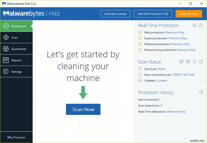 Cách sử dụng Malwarebytes Anti-Malware để loại bỏ Phần mềm độc hại 