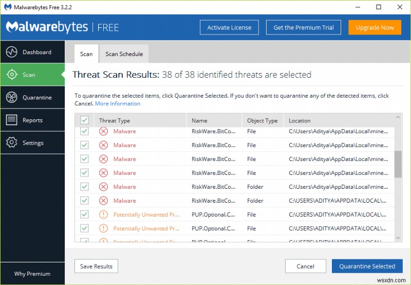 Cách sử dụng Malwarebytes Anti-Malware để loại bỏ Phần mềm độc hại 