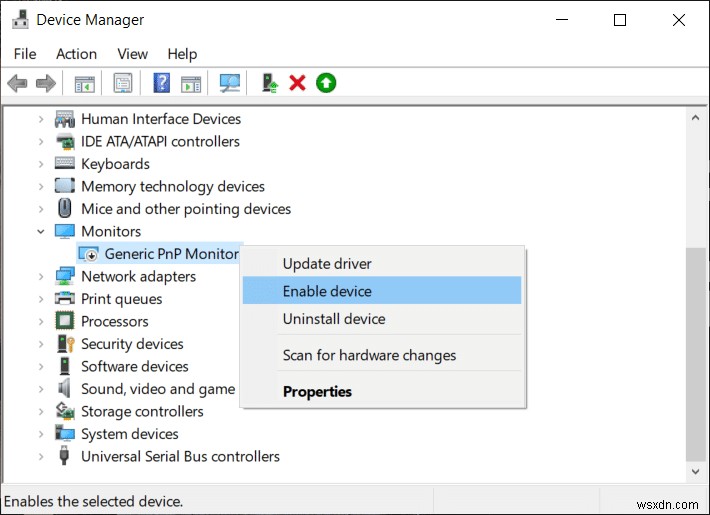 Khắc phục Không thể điều chỉnh độ sáng màn hình trong Windows 10 
