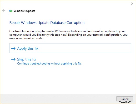 Khắc phục Windows Update bị kẹt hoặc bị đóng băng 