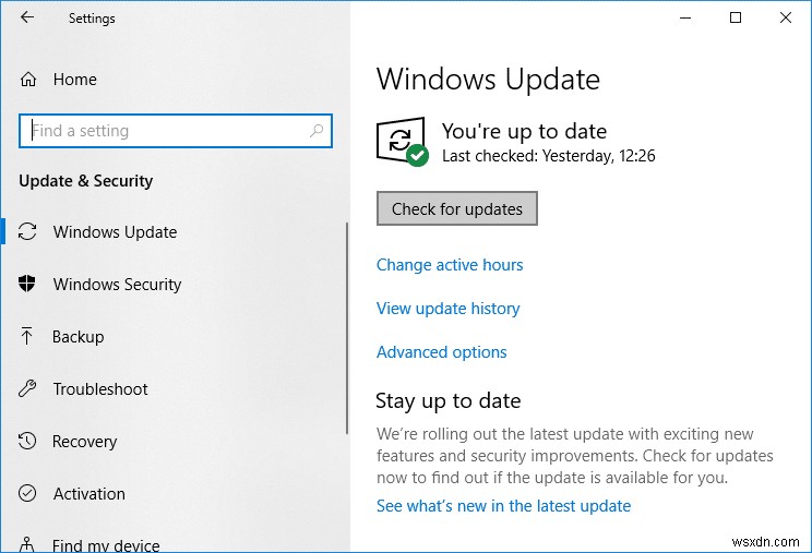 Sửa lỗi Cài đặt Windows 10 không mở 