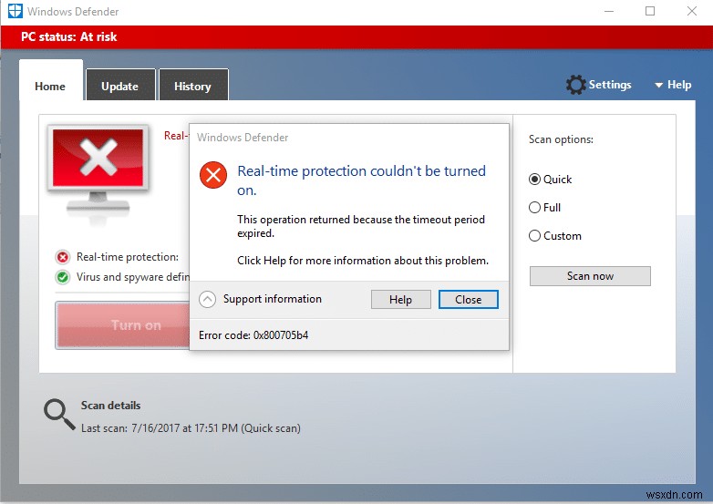 Sửa lỗi Windows Defender không khởi động 