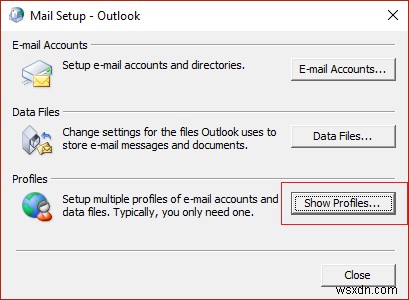 Khắc phục Không thể mở Thư mục Email Mặc định của Bạn. Không thể mở cửa hàng thông tin 