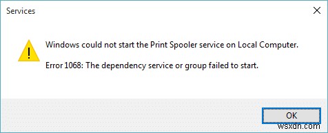 Khắc phục sự cố Windows không thể khởi động dịch vụ Print Spooler trên máy tính cục bộ 