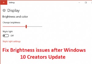 Khắc phục sự cố về độ sáng sau khi cập nhật Windows 10 Creators 