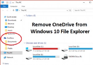 Cách xóa OneDrive khỏi Windows 10 File Explorer 