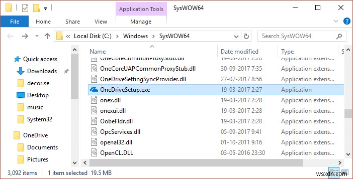 Cách xóa OneDrive khỏi Windows 10 File Explorer 