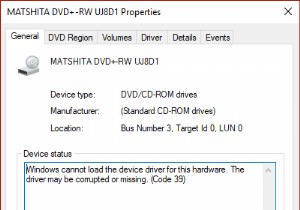 Sửa mã lỗi ổ đĩa CD hoặc DVD 39 